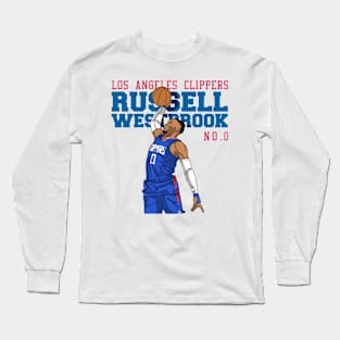 Russell Westbrook Comic Style Long Sleeve T-Shirt